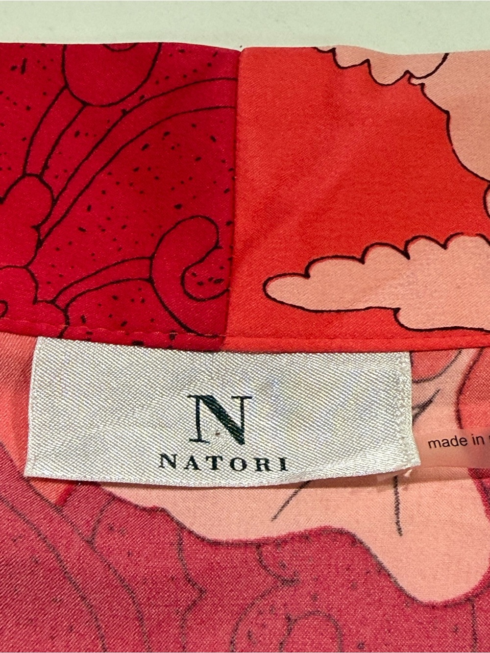 Natori Satin Robe Kimono With Pockets Size M Vibrant Floral Print Elegant Boho - Picture 5 of 9